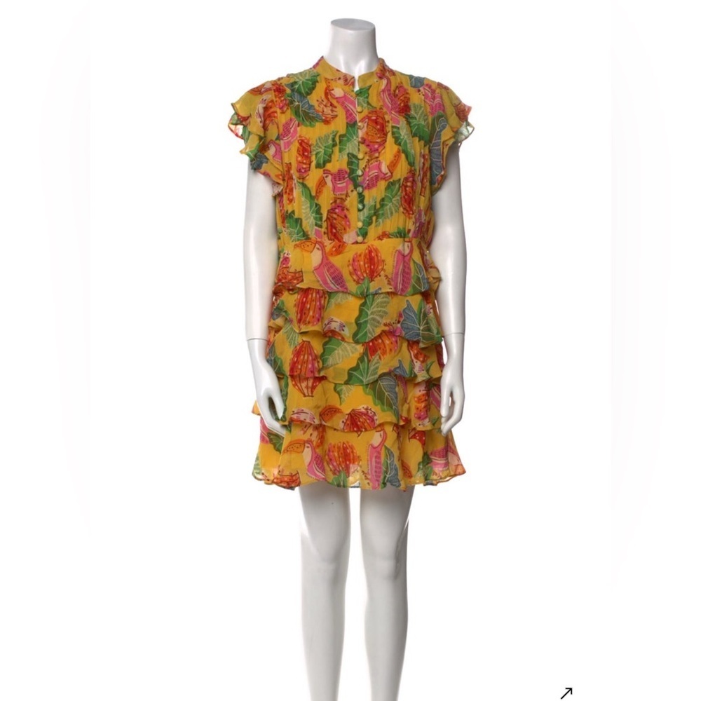 Farm Rio Floral Ruffle Mini Dress - Picture 4 of 7